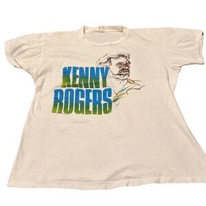 Vintage authentic 1986 Kenny Rogers T-shirt from the show at SDSU GVC